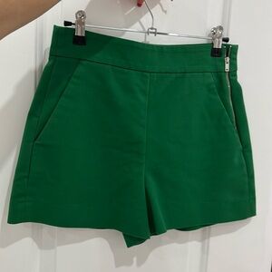 Green Zara shorts